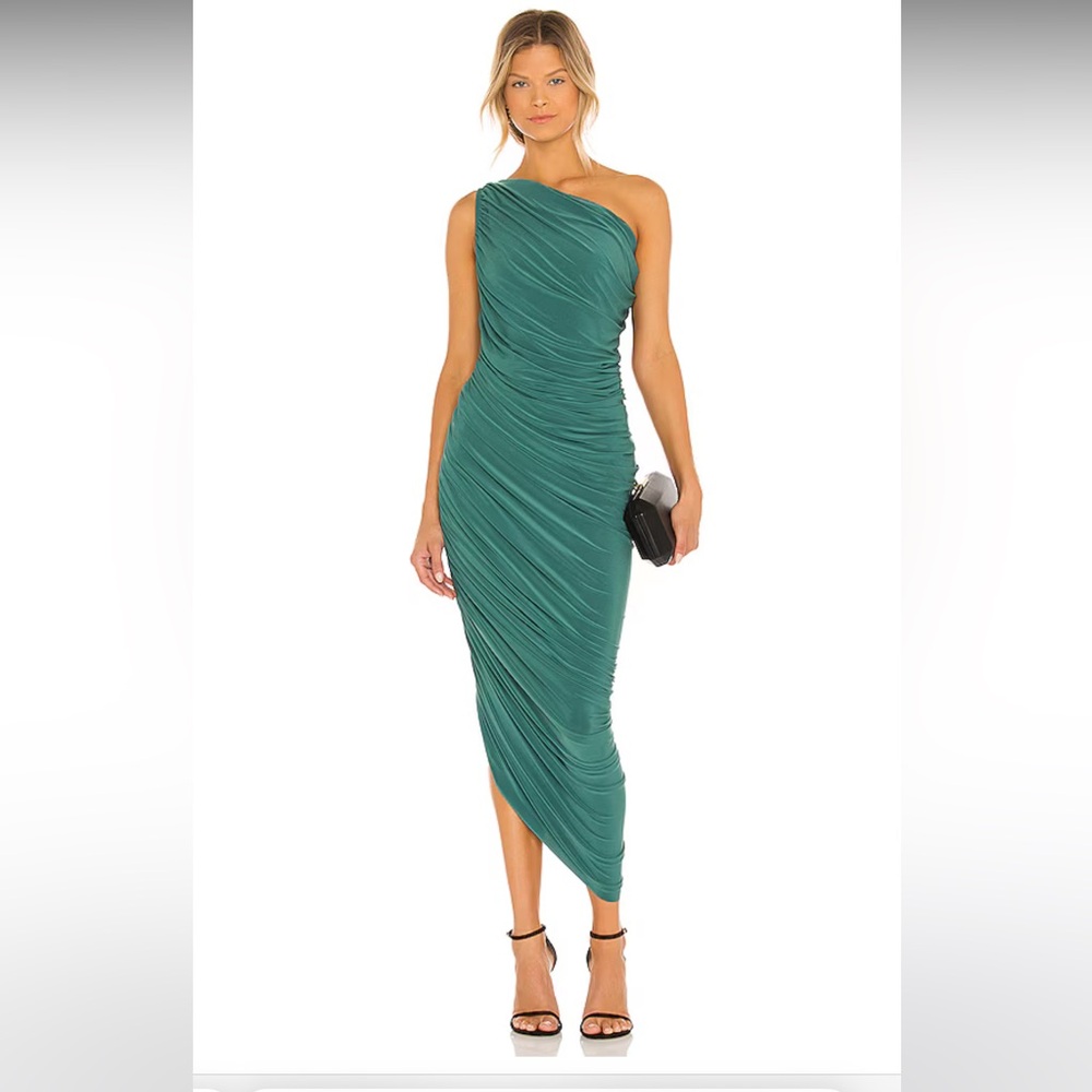Diana Gown in Mountain Green by Norma Kamali